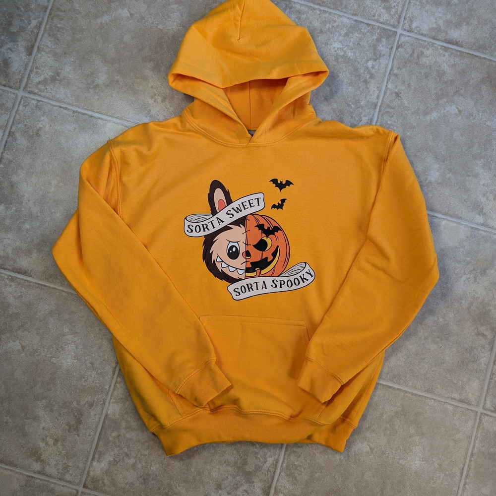 Labubu Kids Sweet And Spooky Halloween Hoodie NEW